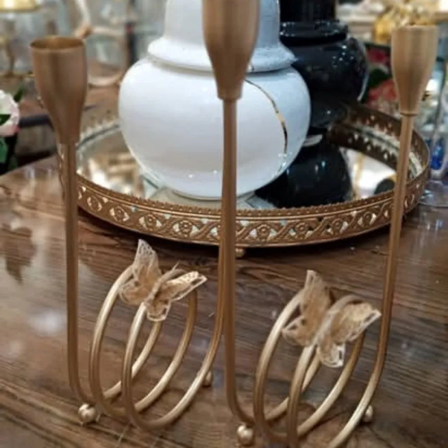 جا شمعی دور پیچ پروانه ای