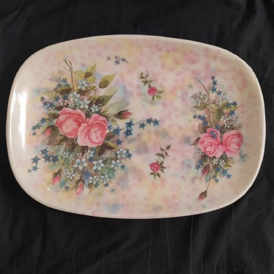 دیس برنجی ملامین آنتیک