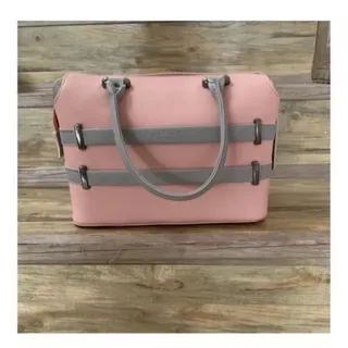 کیف زیبا صورتی طوسی