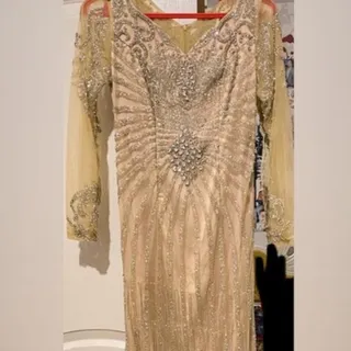 لباس مجلسی تمام سنگ دوزی