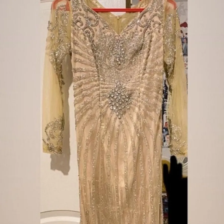 لباس مجلسی تمام سنگ دوزی