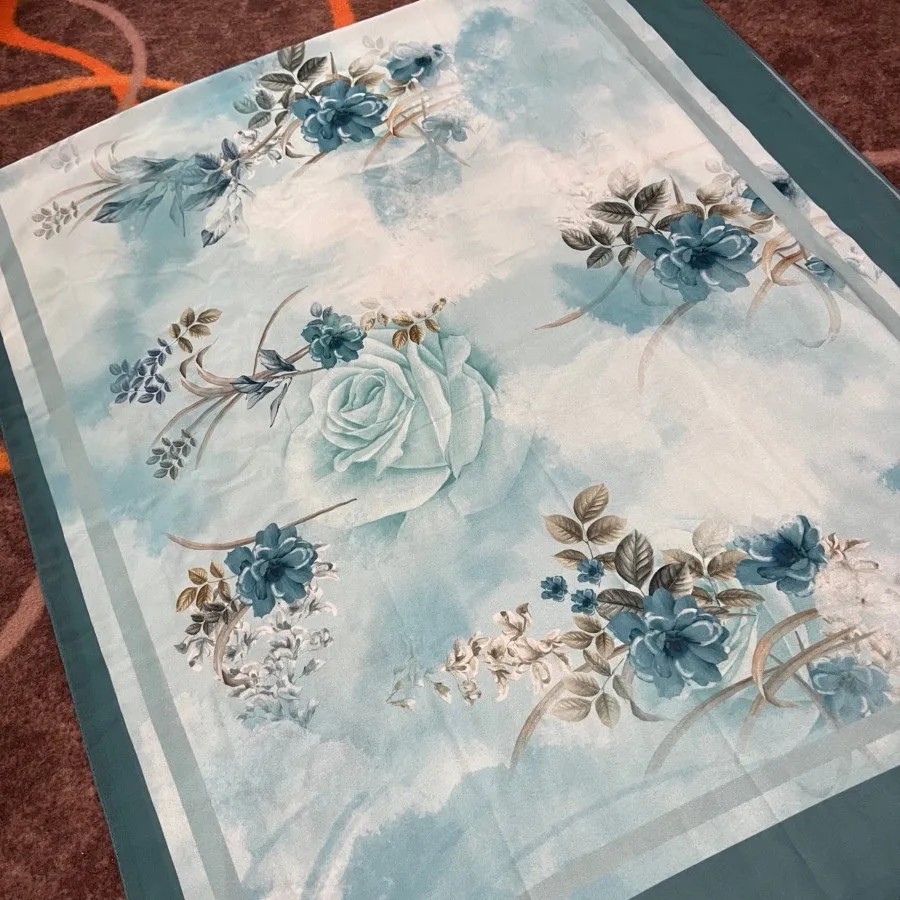 شال سبزآبی+ساعت ست