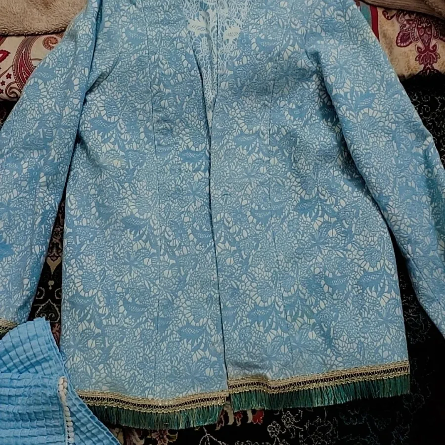 مانتو طرحدارآبی