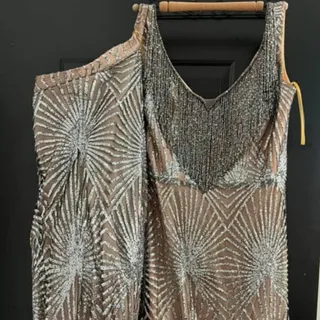 پیراهن مجلسی دو دامنه