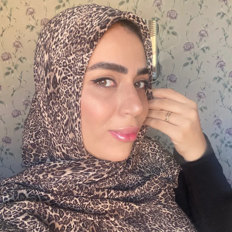 روسری پلیسه پلنگی