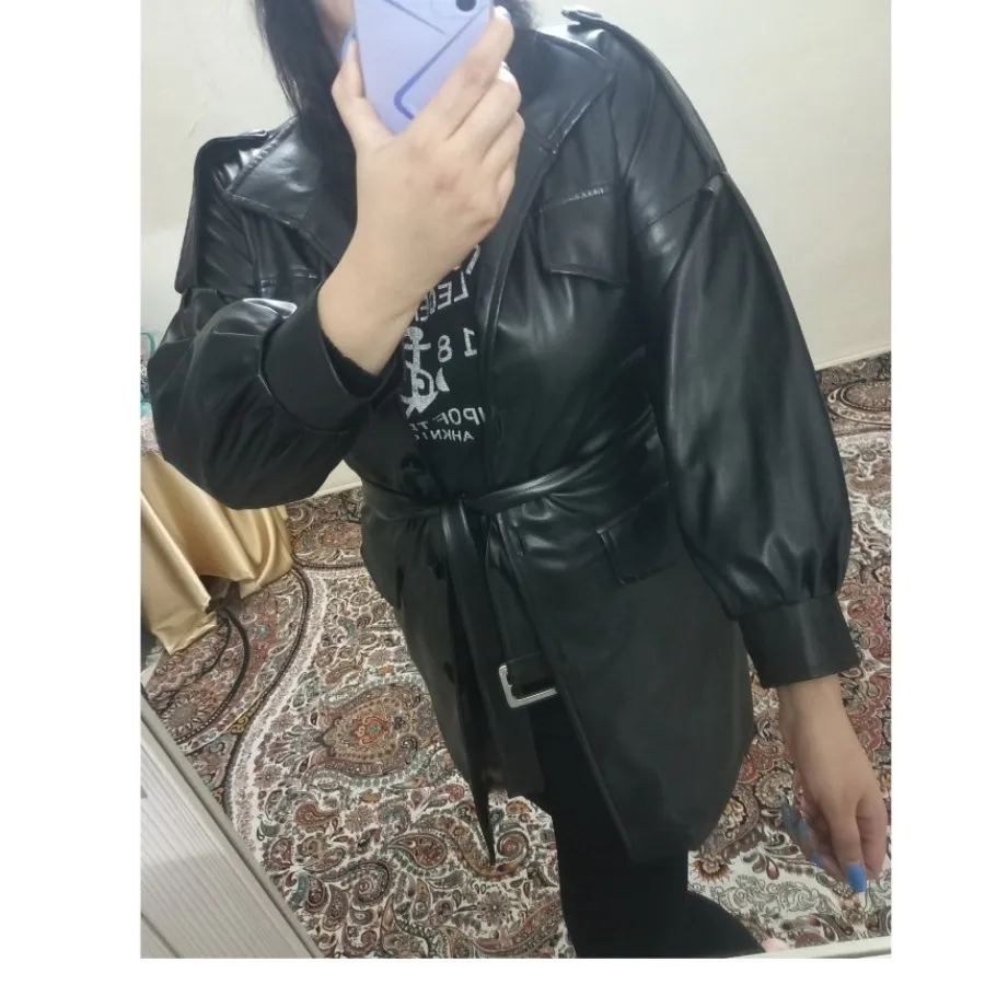 پالتو چرم آستردار زمستونی