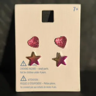 گوشواره دخترانه صورتی