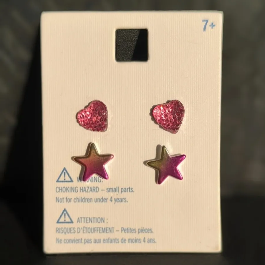 گوشواره دخترانه صورتی