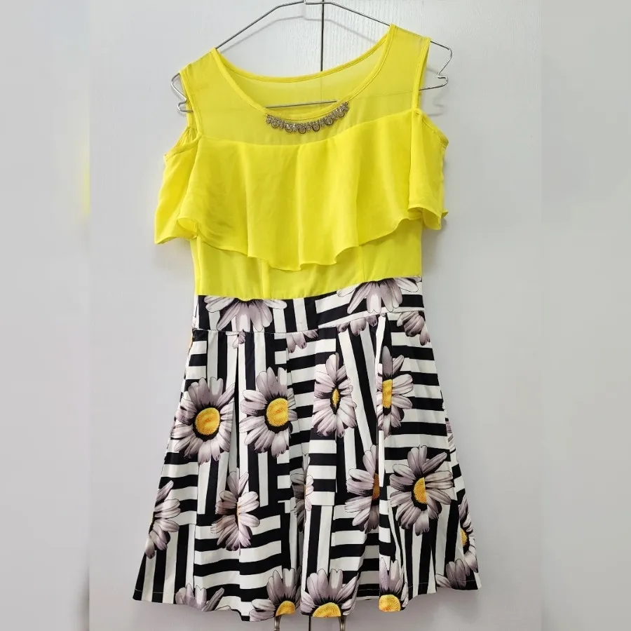 پیراهن کوتاه آفتابگردون