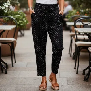 شلوار خالدار zara