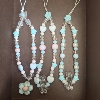 آویز کیف و گوشی آبی