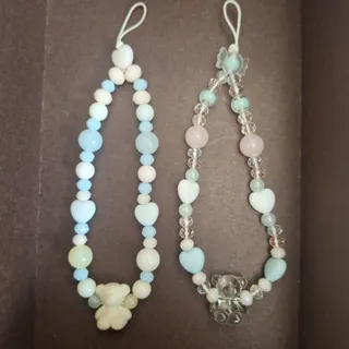 آویز کیف و گوشی آبی