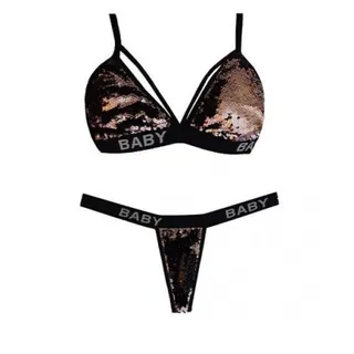 ست لباس زیر پولکی