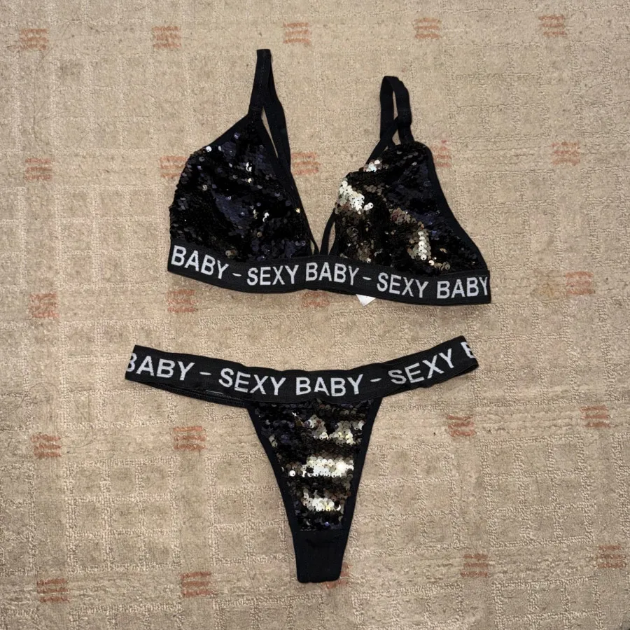 ست لباس زیر پولکی