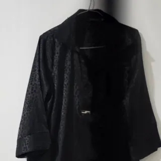 شومیز مشکی ساتن