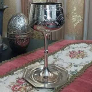 جام نیکل حکاکی شده