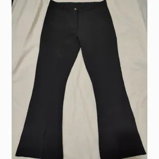 شلوار مشکی چاک دار