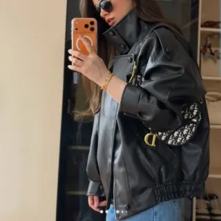 کاپشن جکت چرم