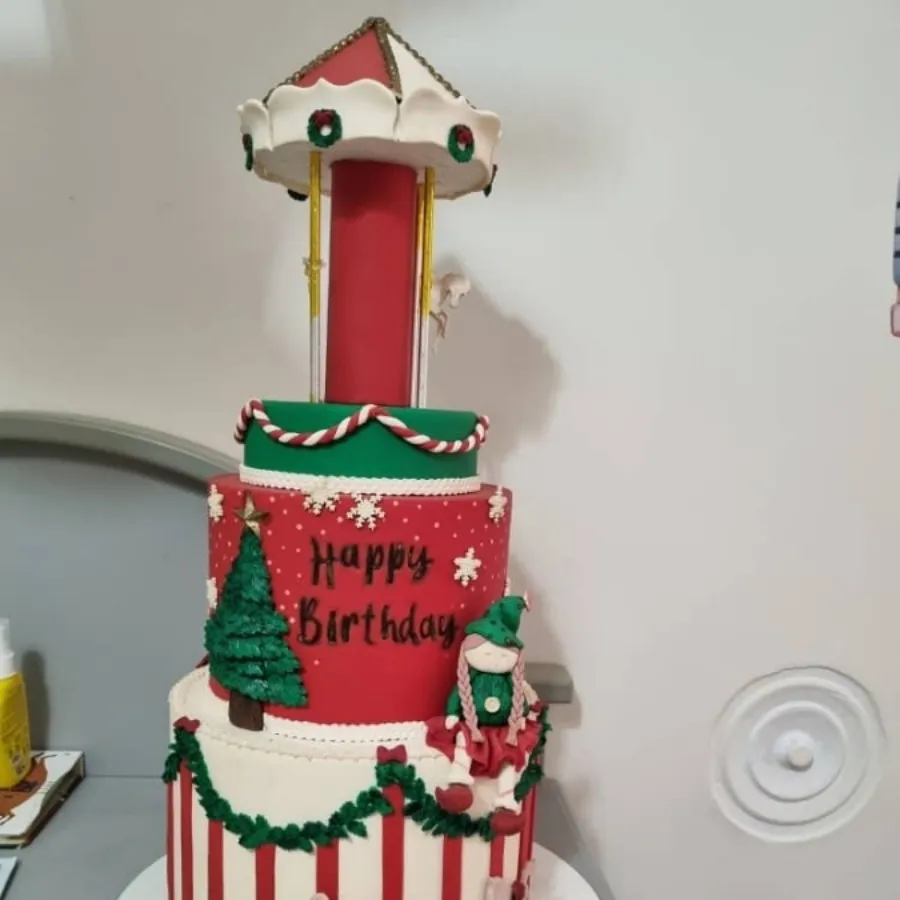 ماکت کیک کریسمسی