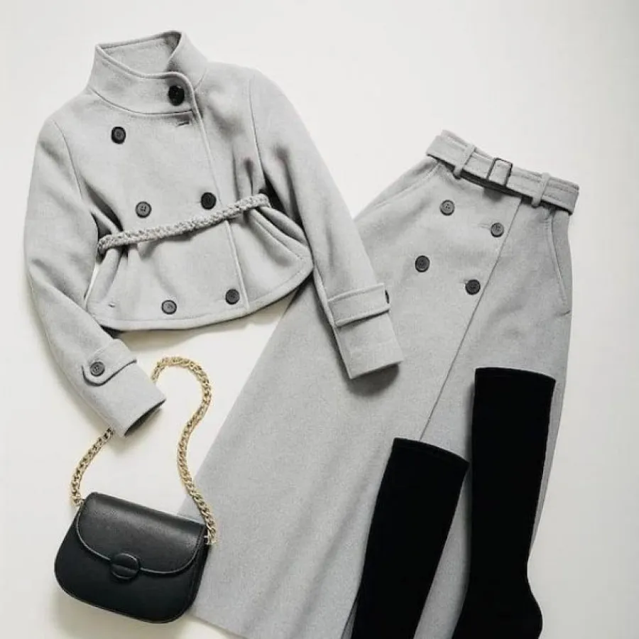 کت و دامن زمستانه گرم