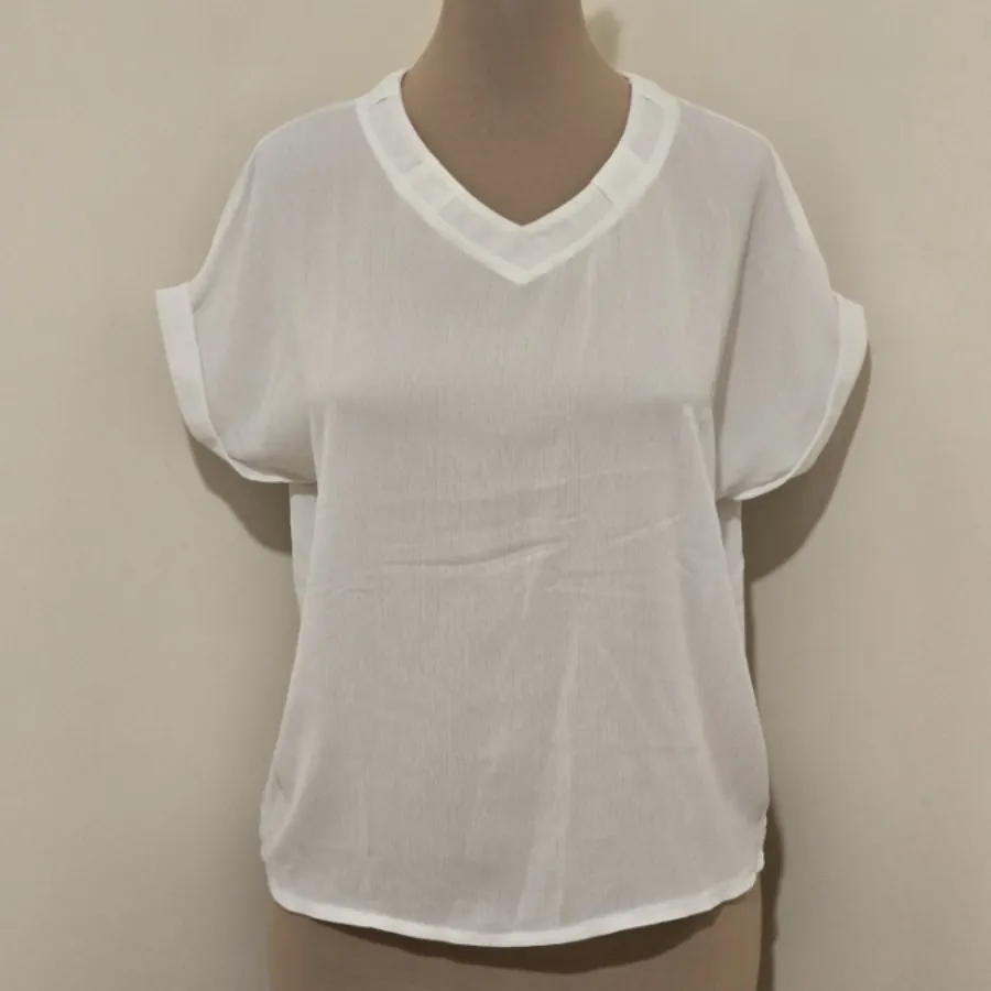 تاپ حریر سفید