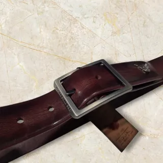 کمربند ترک چرم زرشکی