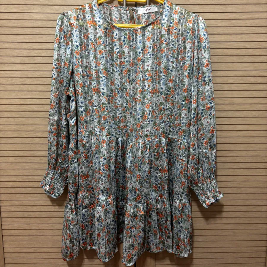 پیراهن حریر گل دار