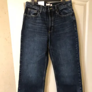 شلوار جین نیم بگ منگو