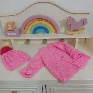 سوییشرت و کلاه دست بافت