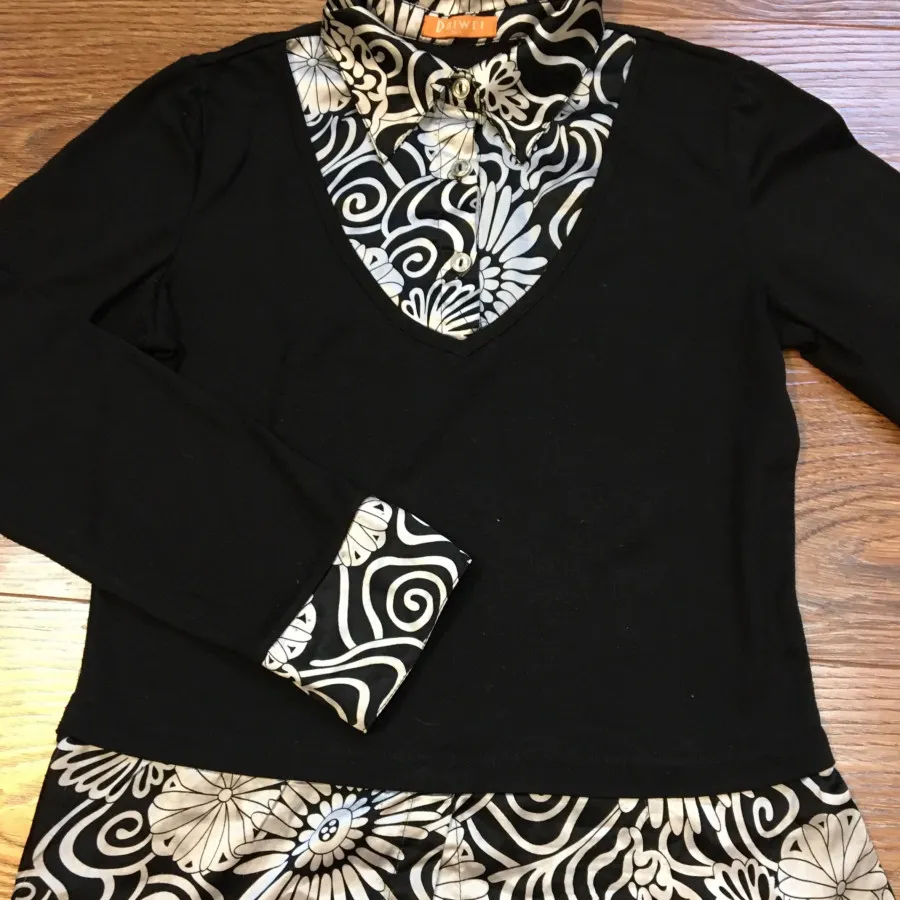 دو تونیک سفید مشکی