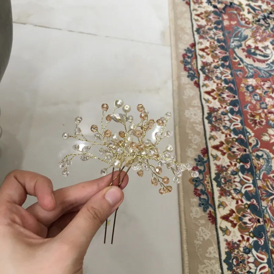 اکسسوری شنیون مو کریستال