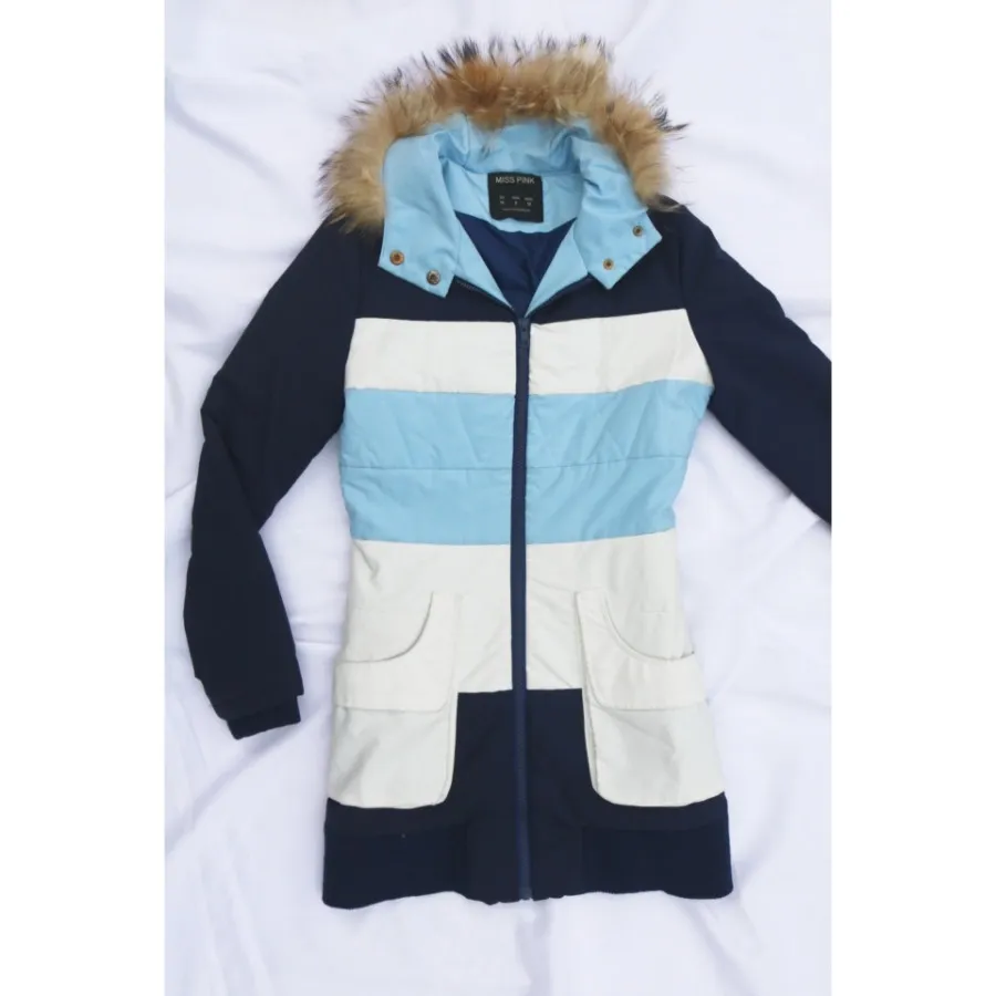 کاپشن پفکی سرمه ای