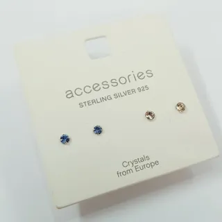 پک گوشواره گلگوش نقره 925