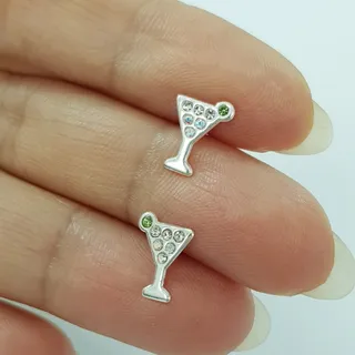 گوشواره گلگوش نقره 925