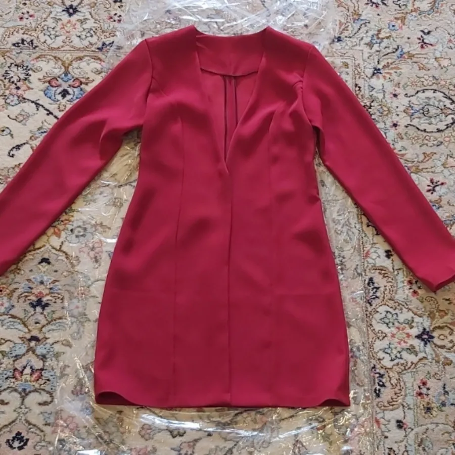 کت قرمز یلدایی کرپ