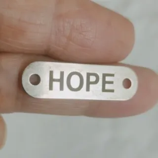 پلاک نقره HOPE,امید