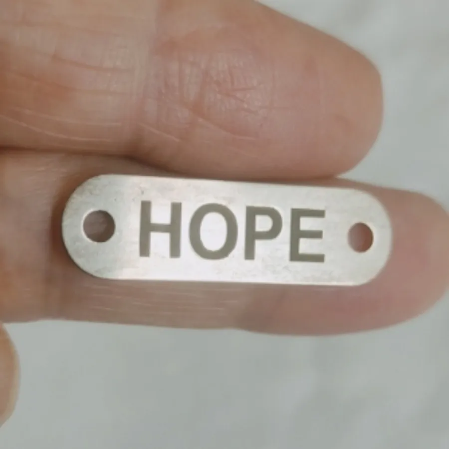 پلاک نقره HOPE,امید