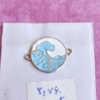 پلاک نقره موج کاناگاوا