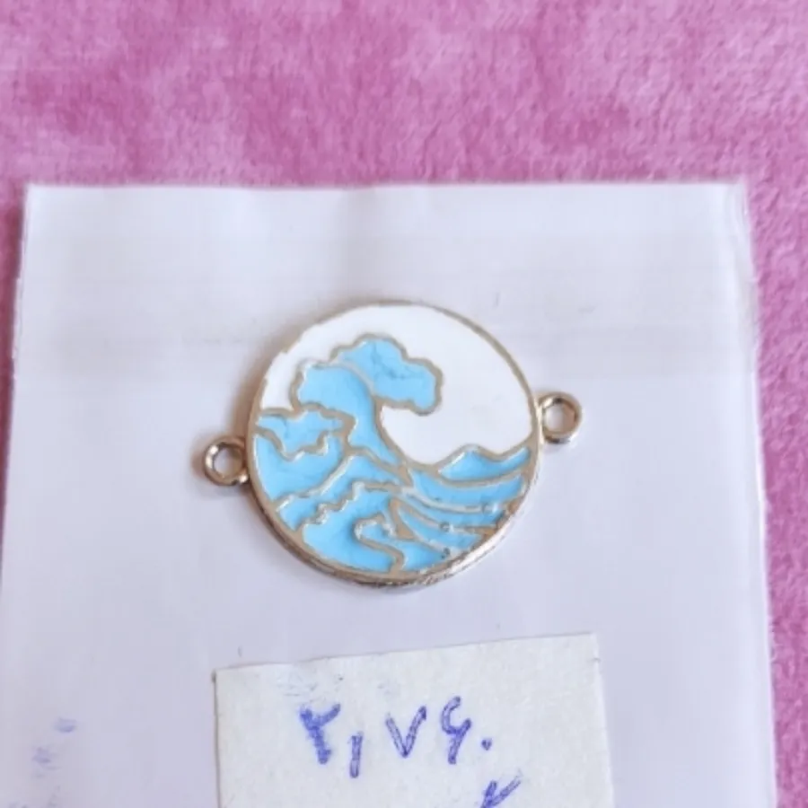 پلاک نقره موج کاناگاوا