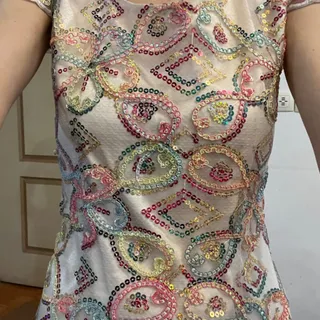 پیرهن مجلسی تا روی زانو