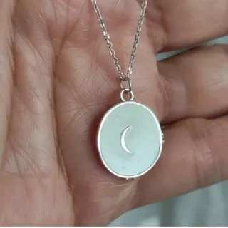 گردنبند نقره ماه