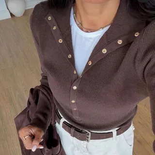 بافت جلو دکمه ای ترک