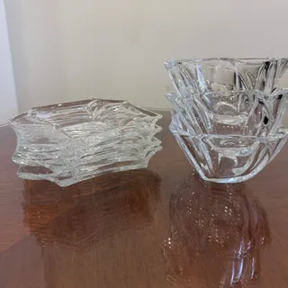 پیش دستی و پیاله کریستال