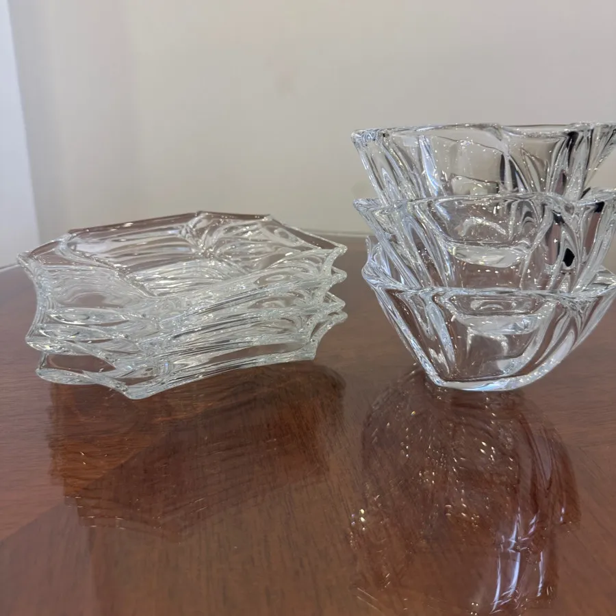 پیش دستی و پیاله کریستال