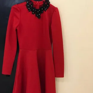 #پیراهن_زنانه_قرمز_یلدا