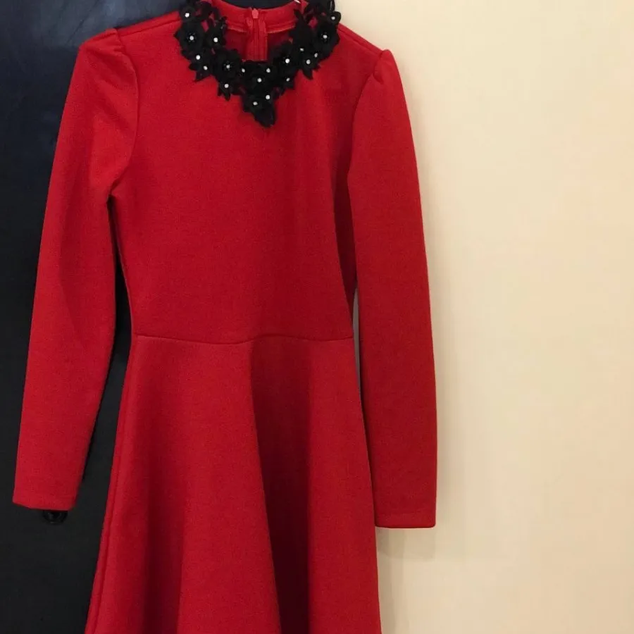 #پیراهن_زنانه_قرمز_یلدا