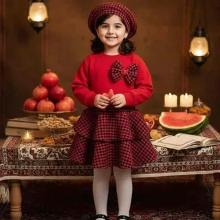 لباس یلدایی قرمز