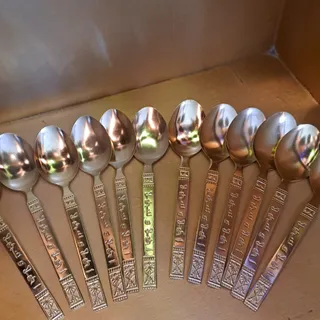 قاشق طلایی دو دست