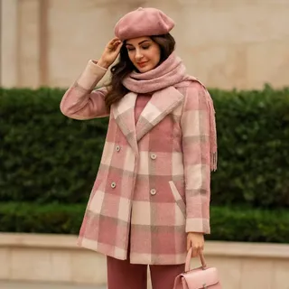 کت چهارخانه زنانه