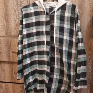 مانتو پاییزه کلاه دار